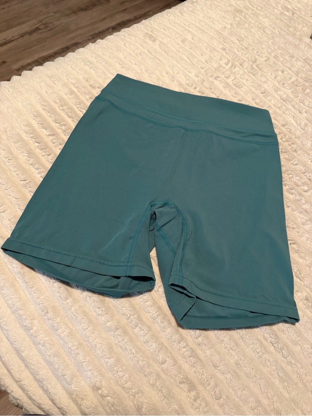 High-Rise Bike Shorts for Women in Teal